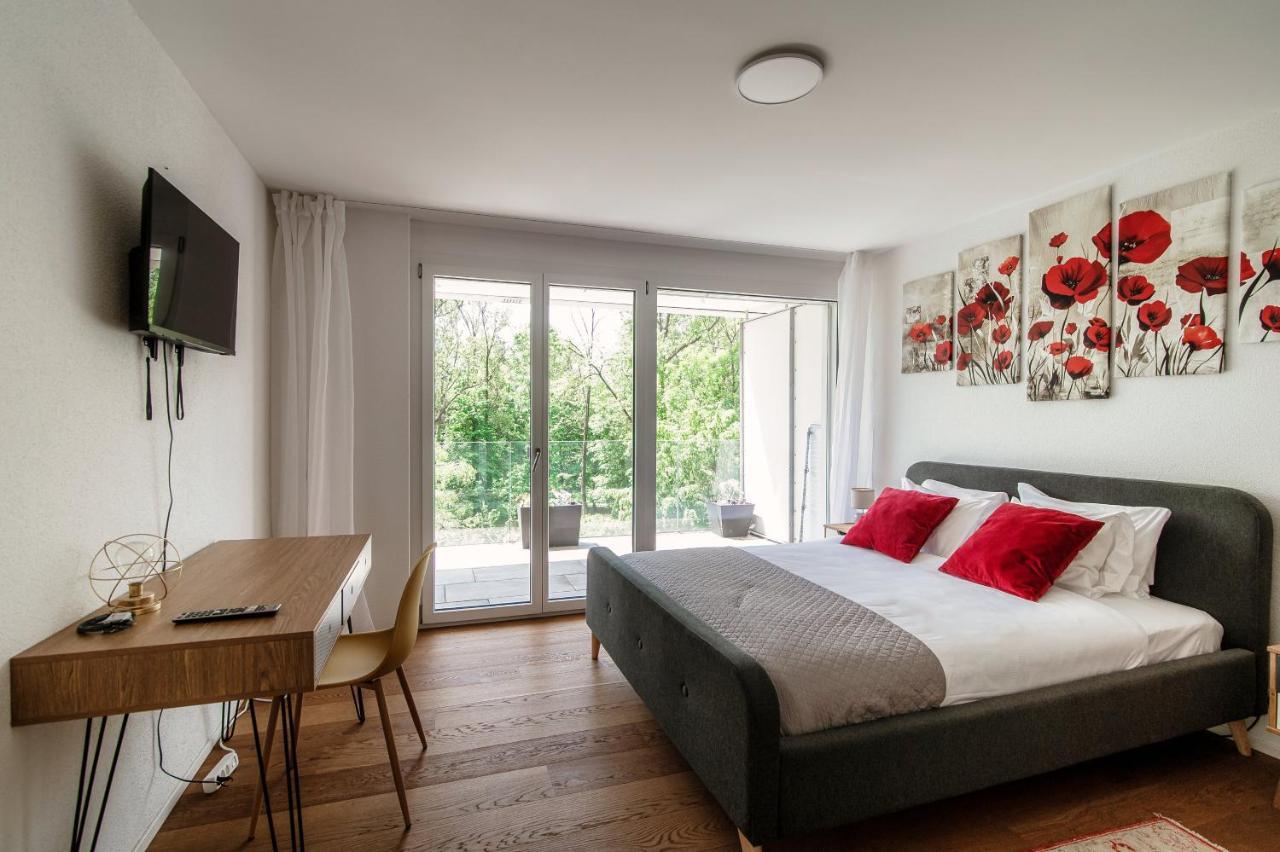 Linda Terrace By Quokka 360 - Modern One-Bedroom Flat With Sun Terrace 洛迦诺 外观 照片